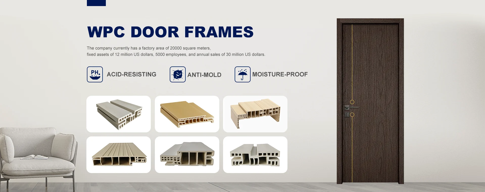 WPC Door Frames Factory