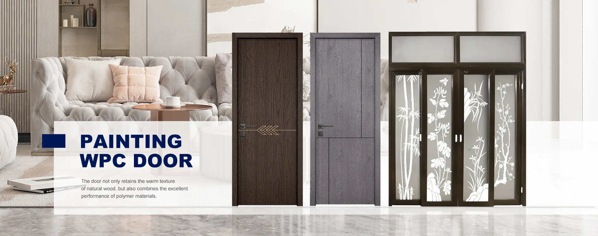 Peinture fournisseur de porte WPC