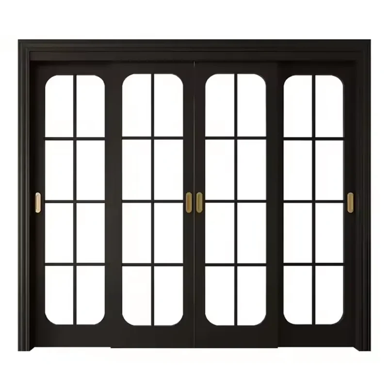 Porte WPC double ouverte